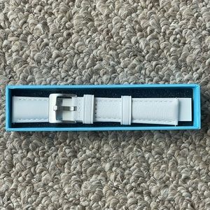 Barton white leather 18mm quick release